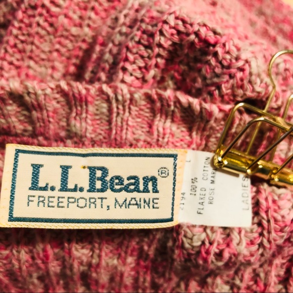 L.L.Bean Vintage Cotton pullover sweater L - Picture 2 of 13